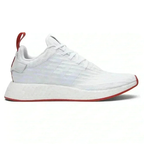 NWOB adidas NMD R2 White Core Red Two Toned- Size 8.5 Men main image 10
